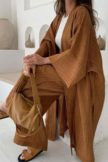 Aenne Elegantes Strickjacken- & Hosen-Set