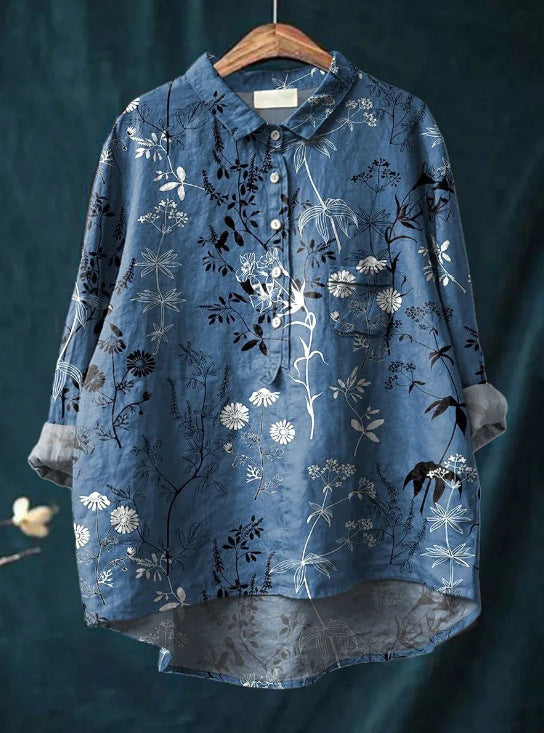 Harmine Florale Damenbluse