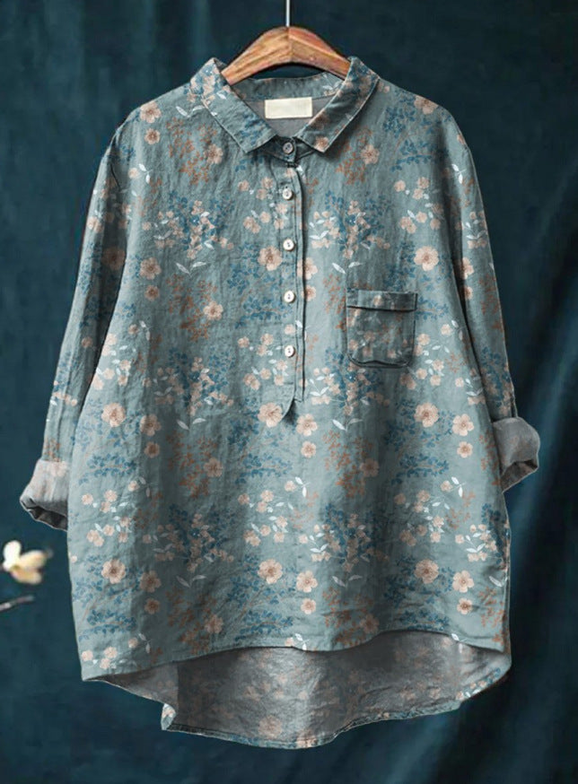 Harmine Florale Damenbluse