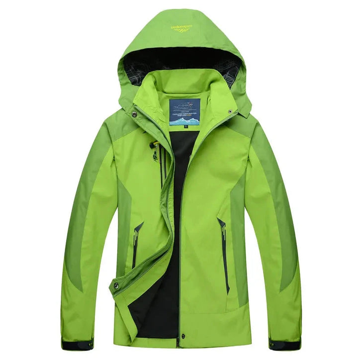 Herren-Outdoorjacke mit Kapuze und Reißverschluss