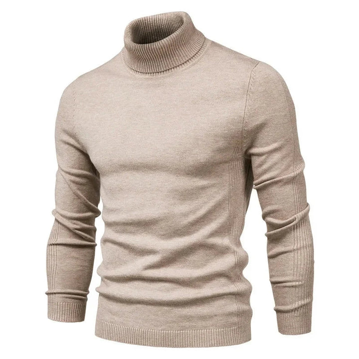 Rollkragenpullover für Herren mit Rippbündchen