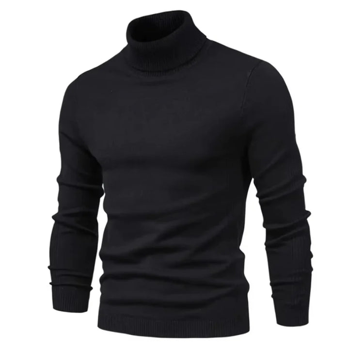 Rollkragenpullover für Herren mit Rippbündchen