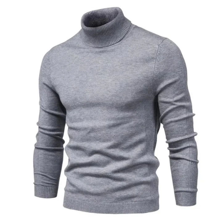 Rollkragenpullover für Herren mit Rippbündchen