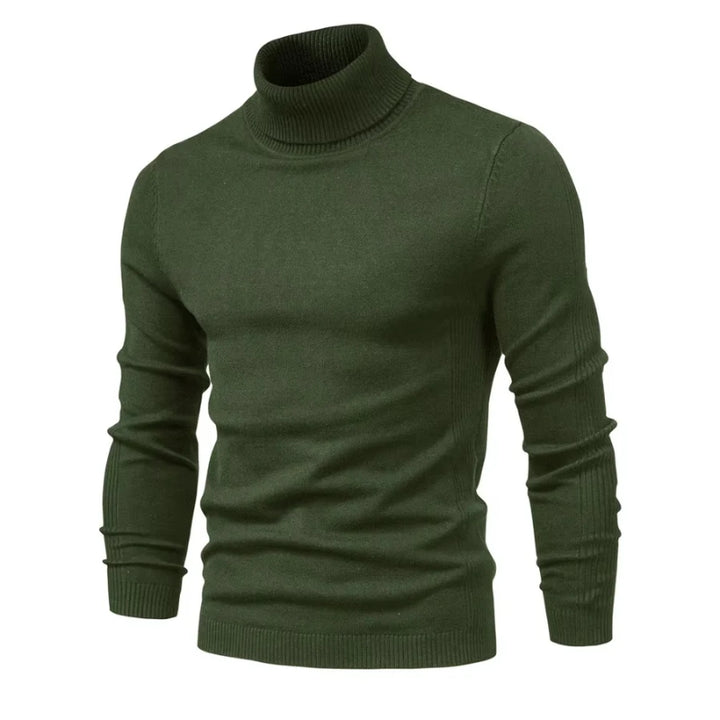 Rollkragenpullover für Herren mit Rippbündchen