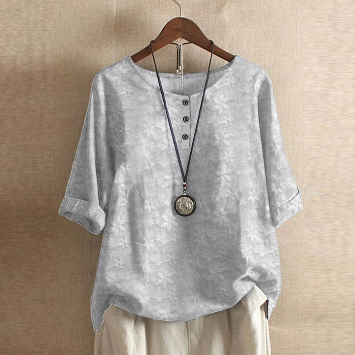 Xaveria Damenbluse mit Grafikdruck
