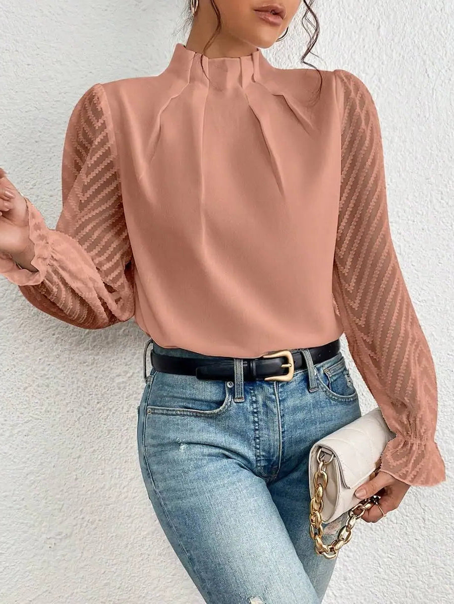 Margot Damen Chiffonbluse