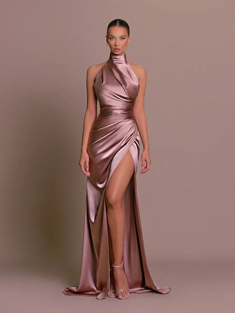 Irene Damen Ärmelloses Maxikleid mit Schlitz