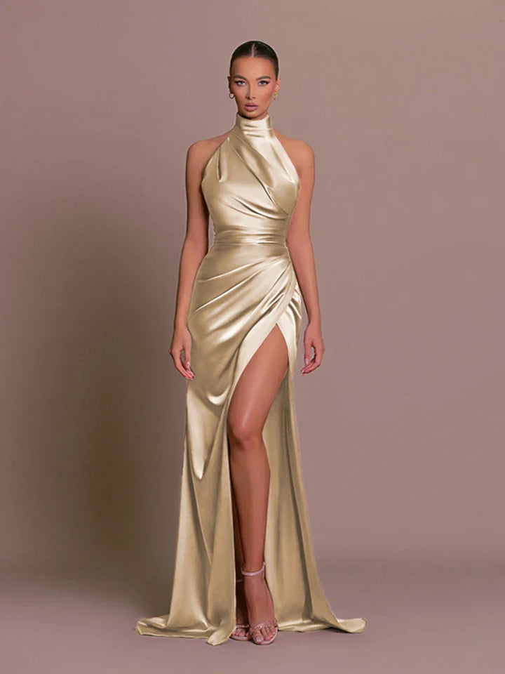 Irene Damen Ärmelloses Maxikleid mit Schlitz