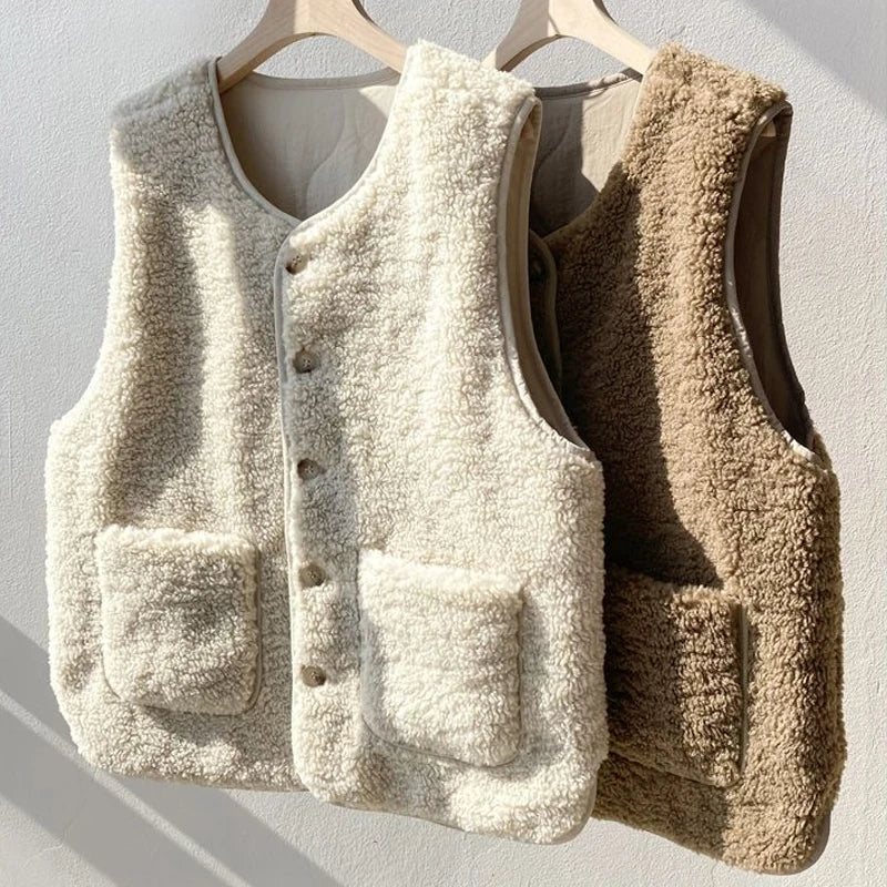 Rica Damen Wendeweste Fleece Warm