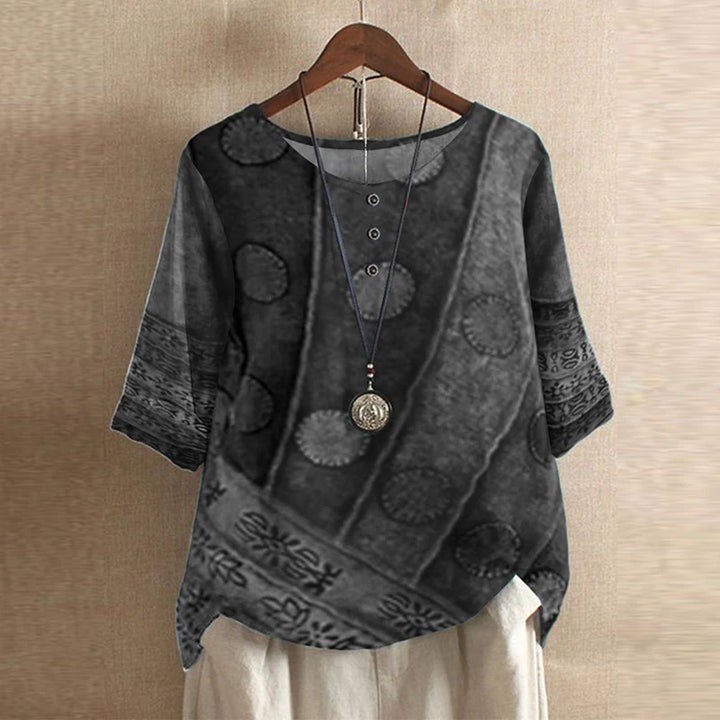 Xaveria Damenbluse mit Grafikdruck