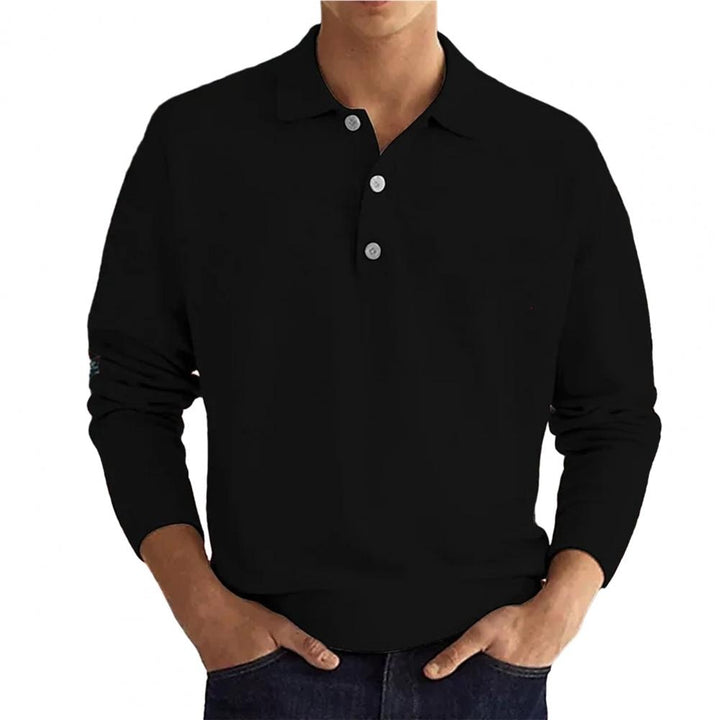 Werner Herren Langarm-Poloshirt