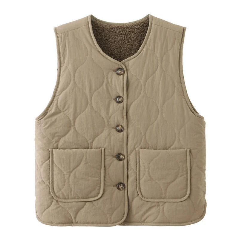 Rica Damen Wendeweste Fleece Warm