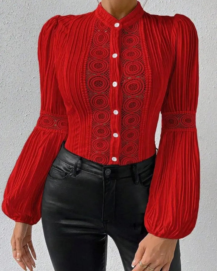 Liliane Damen Spitzenbluse