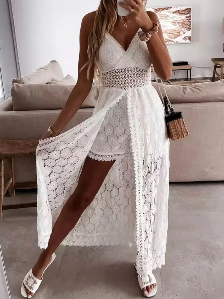 Lucia Damen Spitzenkleid mit Cut-Out-Details