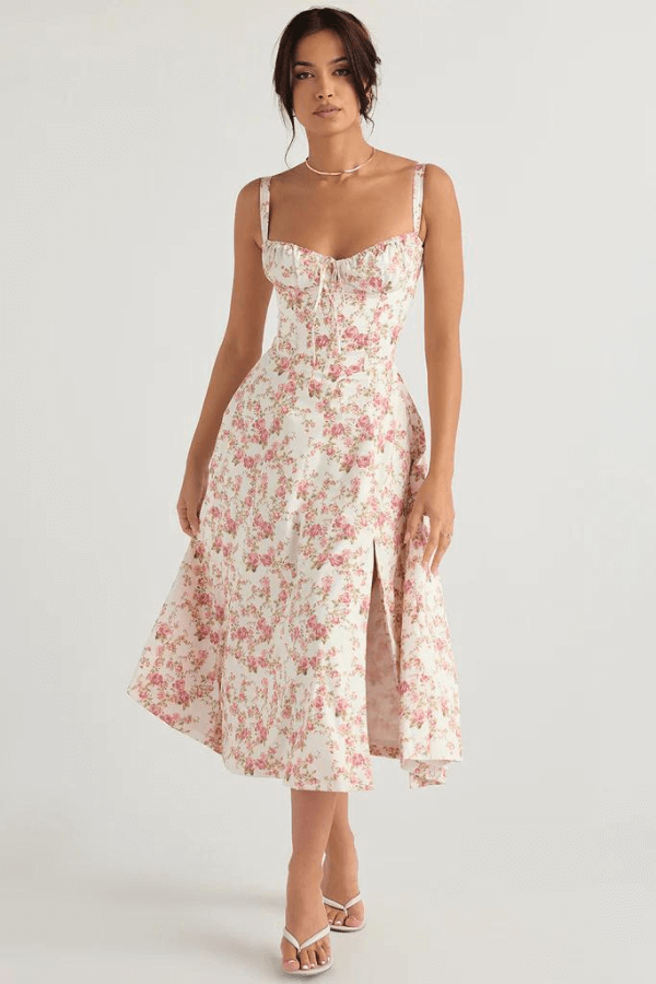 Liane Midi-Korsett-Sommerkleid