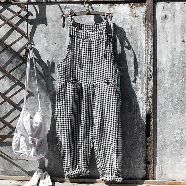 Odelia Gestreifter Baggy-Jumpsuit