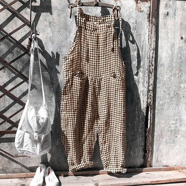 Odelia Gestreifter Baggy-Jumpsuit