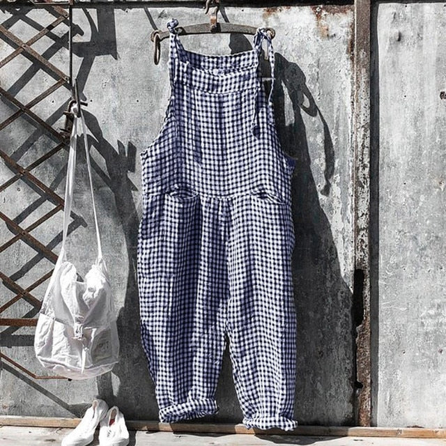Odelia Gestreifter Baggy-Jumpsuit