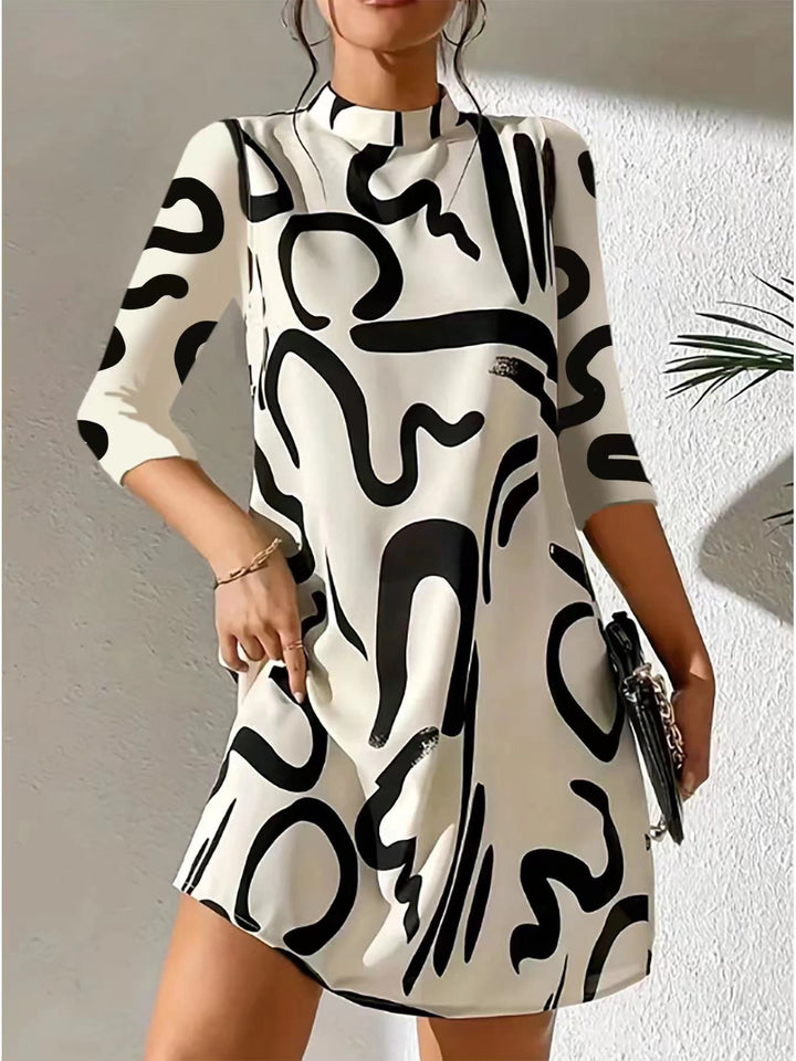 Anette lässiges Minikleid mit Druck