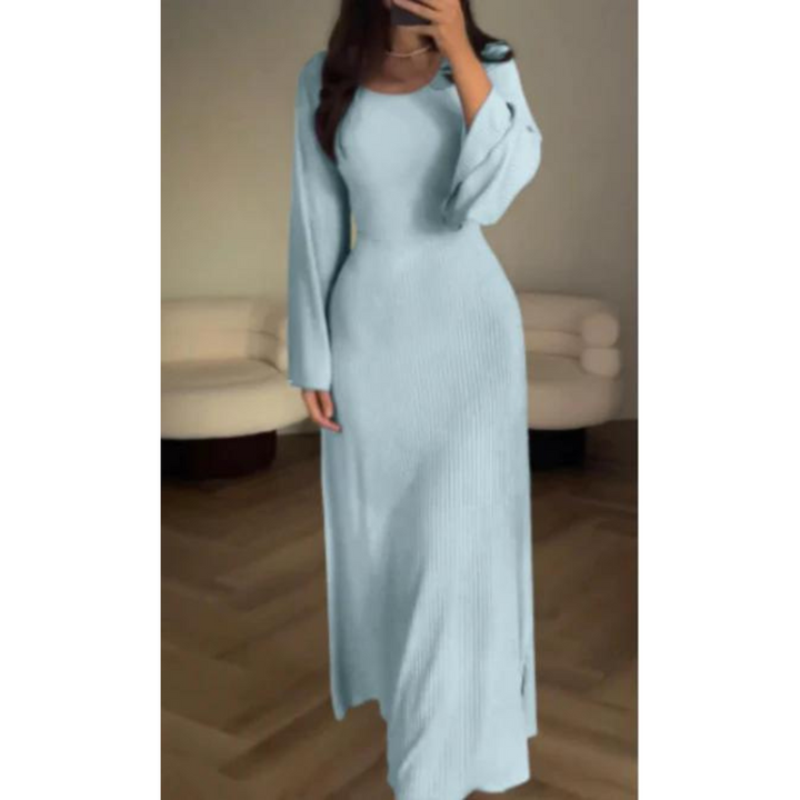 Elva Elegantes Langarmkleid