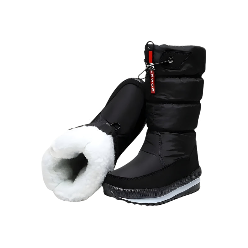Winterstiefel Damen mit Reißverschluss und Steppung