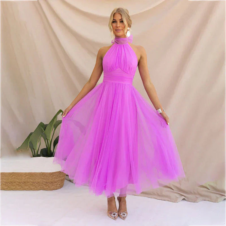 Aleena lila elegantes Feen-Kleid für Damen, mit reichhaltigem Lilaton und bezauberndem Design für einen raffinierten Märchen-Stil