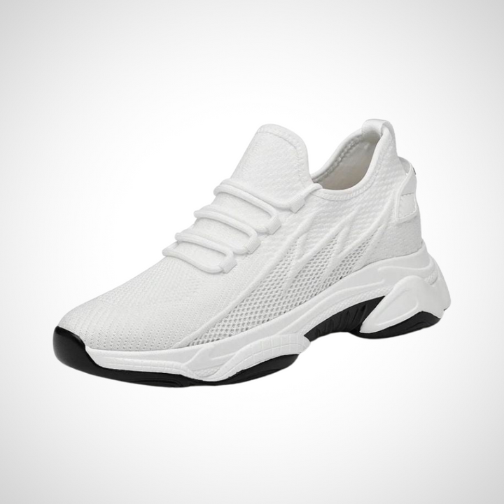 Bequeme weiße orthopädische Schuhe für Herren, die Mode und Funktionalität für den Alltag vereinen.