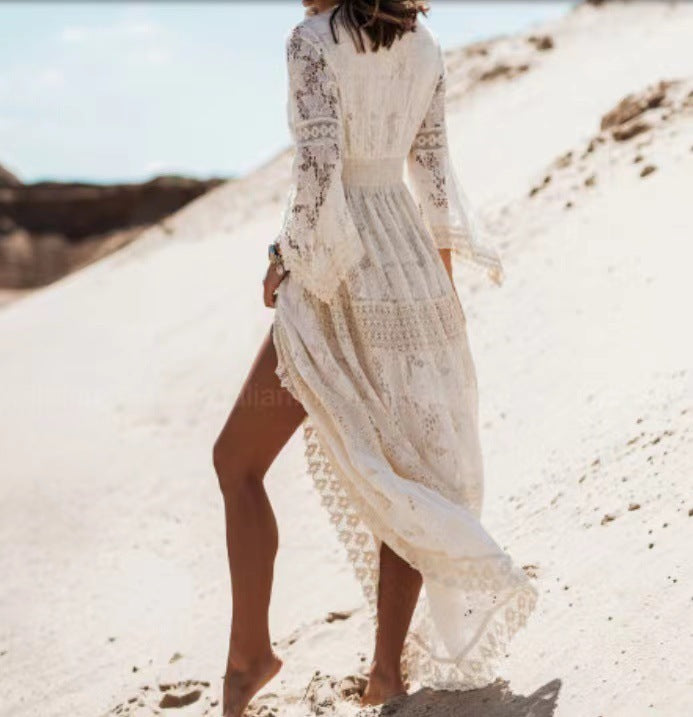 Alena Elegantes Boho-Maxikleid für Damen