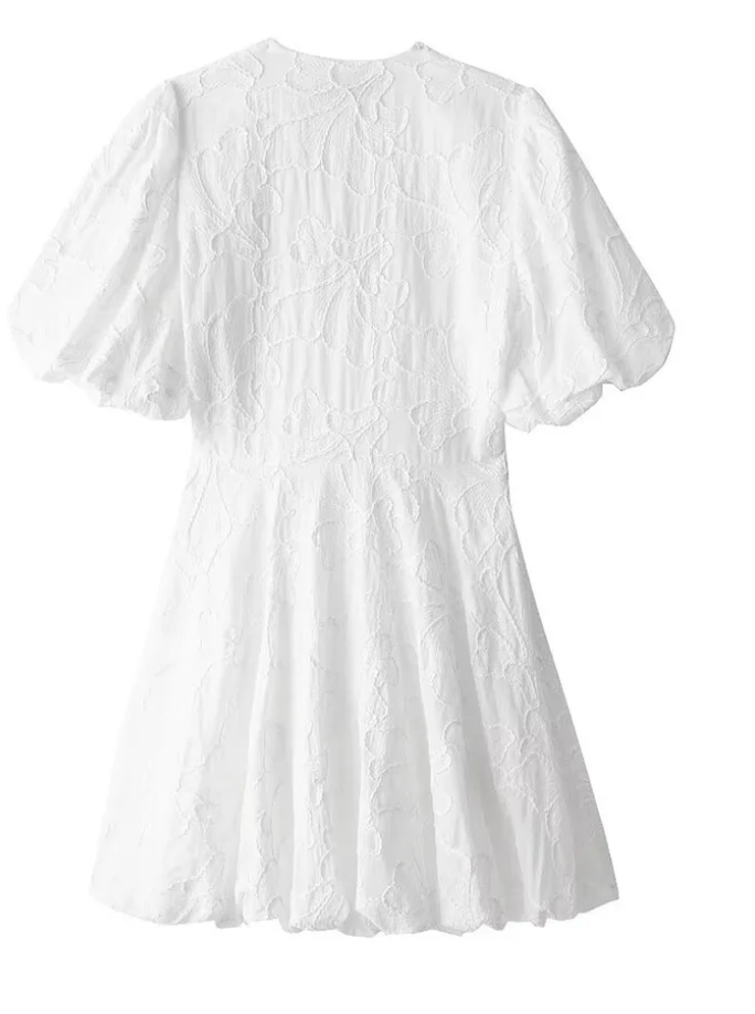 Alexine Schmeichelndes Weißes Kleid für Damen