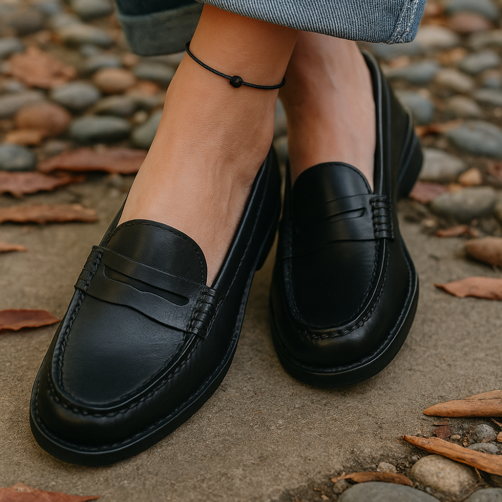 alvara stilvolle orthopädische Slipper in Schwarz für ganztägige Unterstützung und elegante Freizeitkleidung