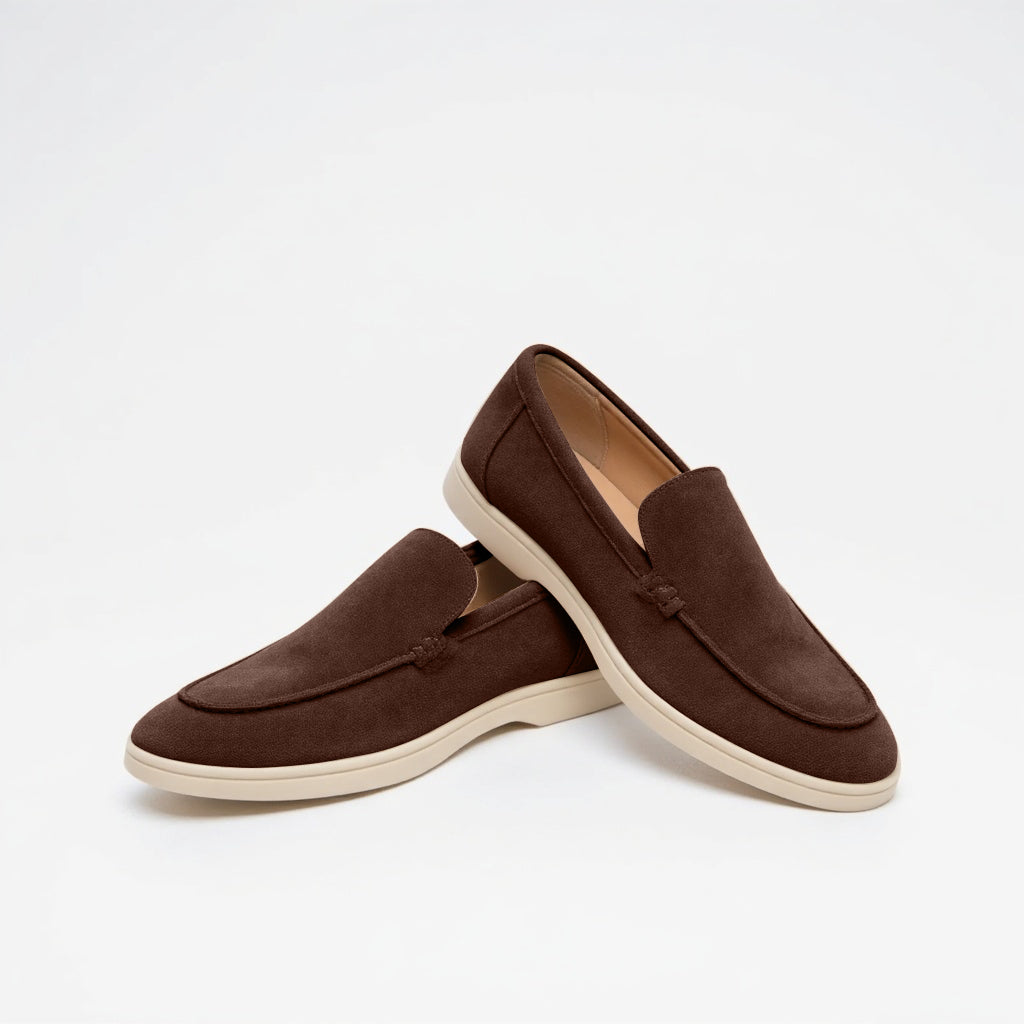 Handgenähte Leder-Loafer für Herren in Braun – stilvolle Leder-Loafer ideal für Büro und Freizeit