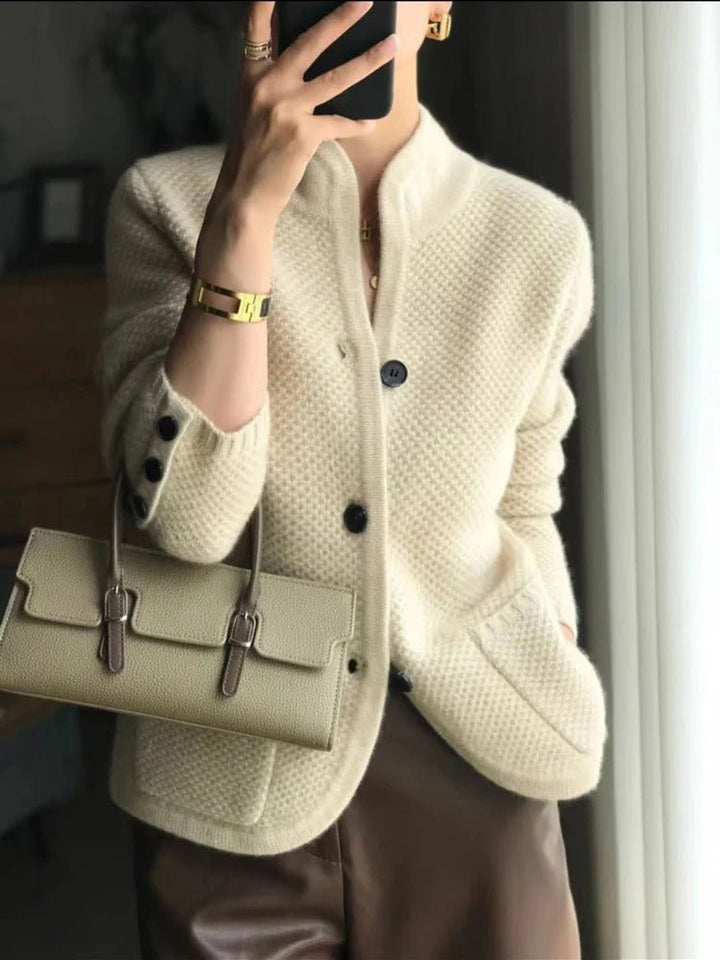 Anna Damen Strickjacke mit Knöpfen & Taschen - Modehaus Blum