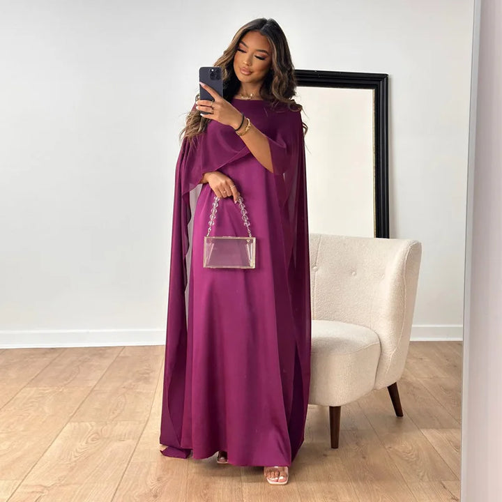 Anneli elegantes fließendes Kleid für Damen in Lila, mit einem schicken Design und einer schmeichelhaften Passform