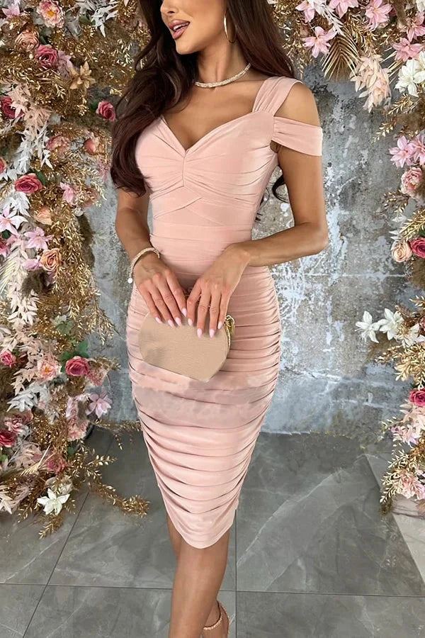 Milena Cold-Shoulder Bodycon Kleid