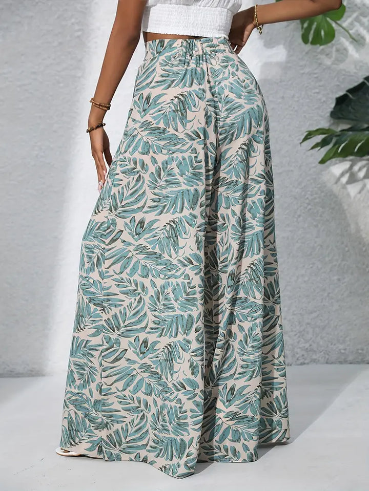 Odette Tropische Weitbein-Hose für Damen