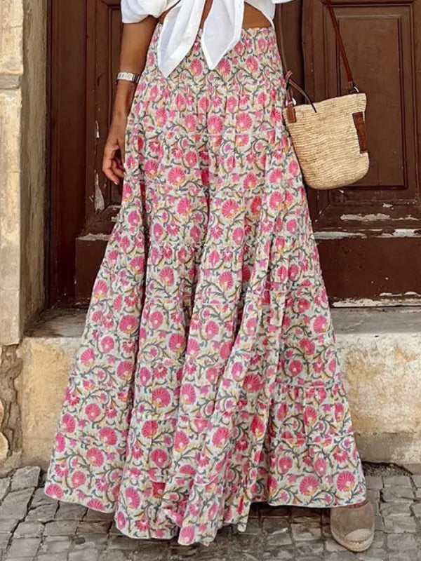 Roswitha Boho-Rock mit Blumenmuster