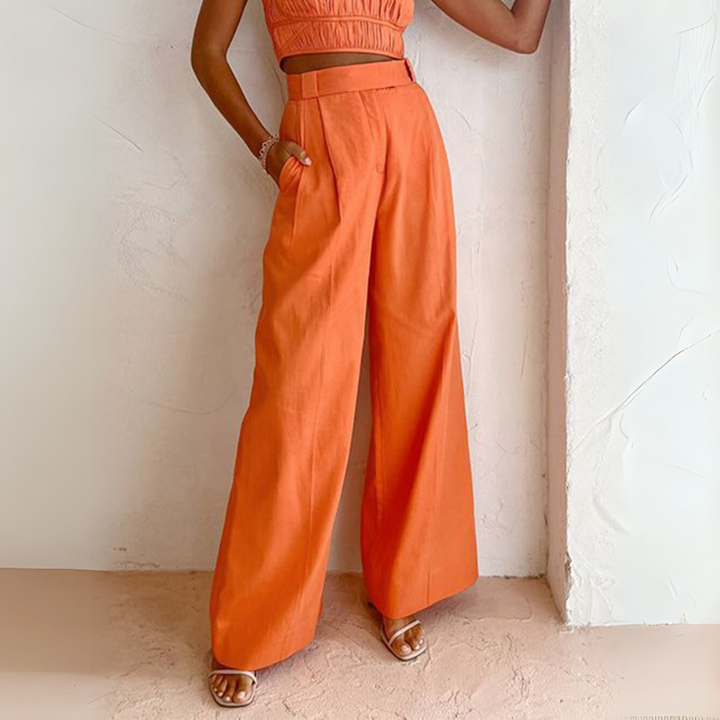Caecilia Elegante Weite Hose für Damen