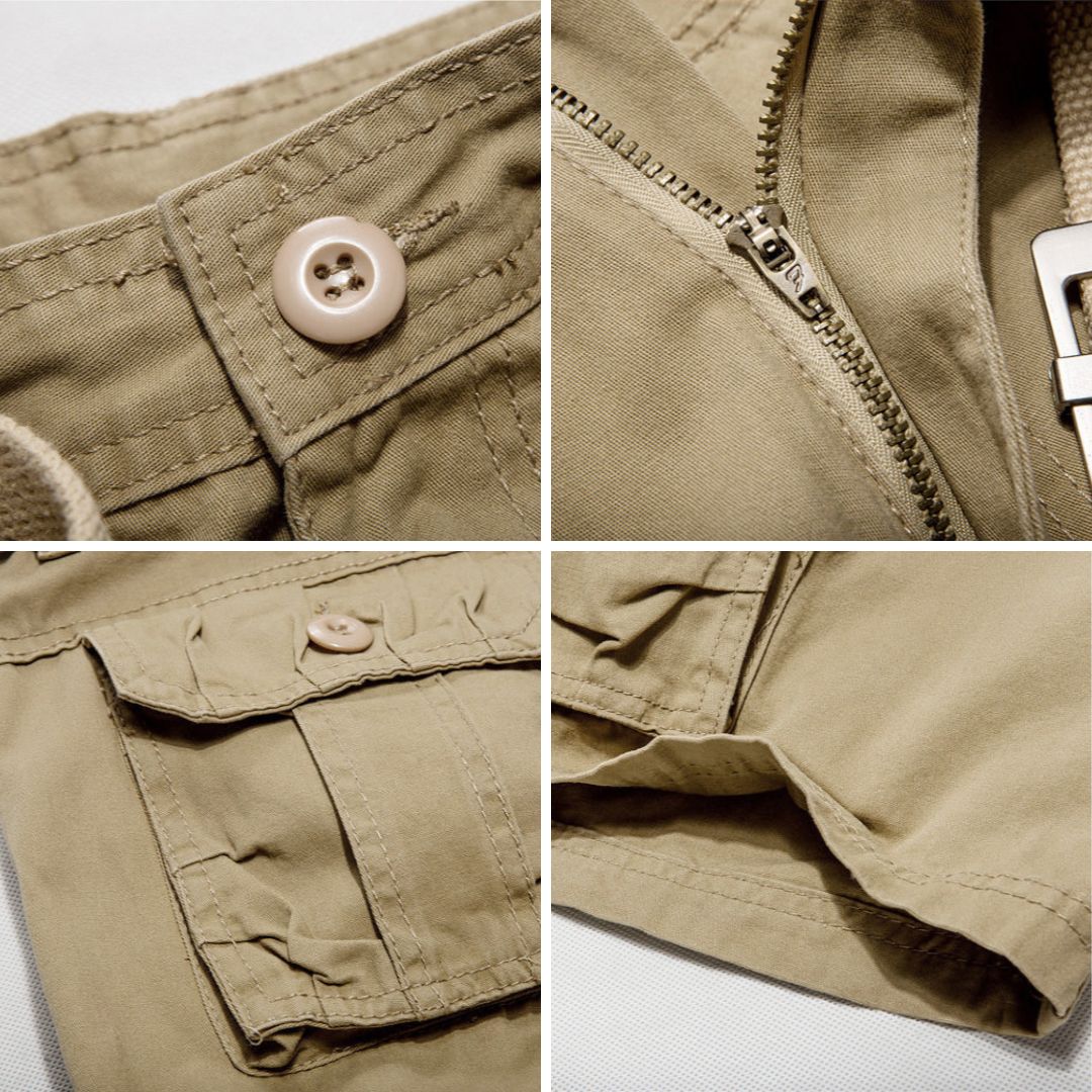 Edmund Zuverlässige Cargo-Shorts mit Gürtel und Taschen für Herren