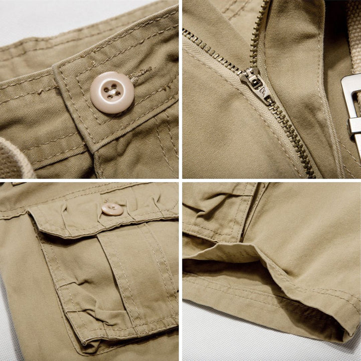 Edmund Zuverlässige Cargo-Shorts mit Gürtel und Taschen für Herren
