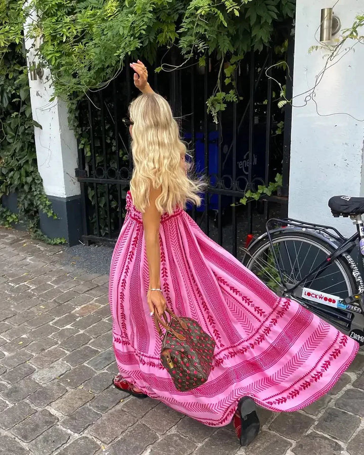 Clarabella Elegantes Schmeichelndes Maxikleid für Damen