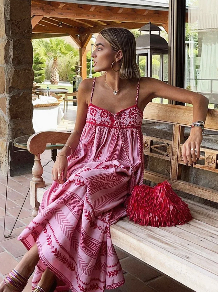 Clarabella Elegantes Schmeichelndes Maxikleid für Damen