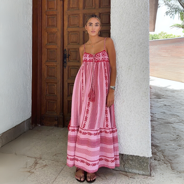 Clarabella Elegantes Schmeichelndes Maxikleid für Damen