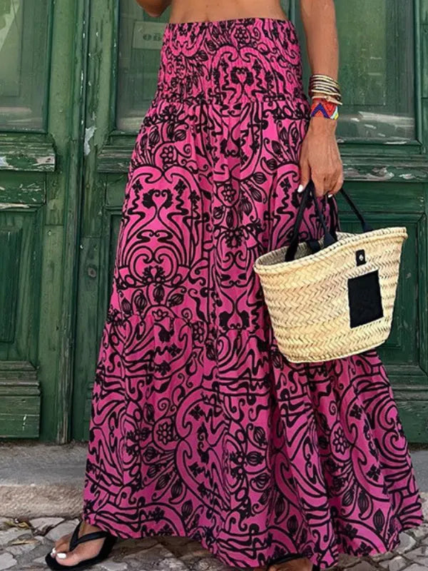 Roswitha Boho-Rock mit Blumenmuster