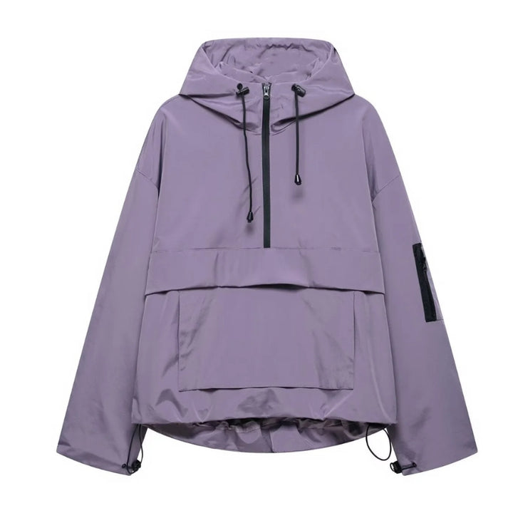 Damen Jacke mit Kapuze und Reißverschluss