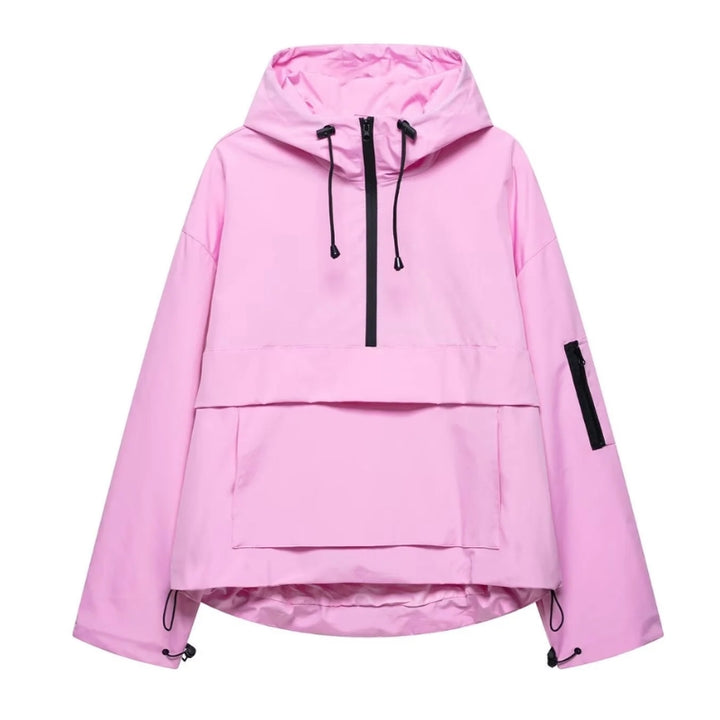 Damen Jacke mit Kapuze und Reißverschluss