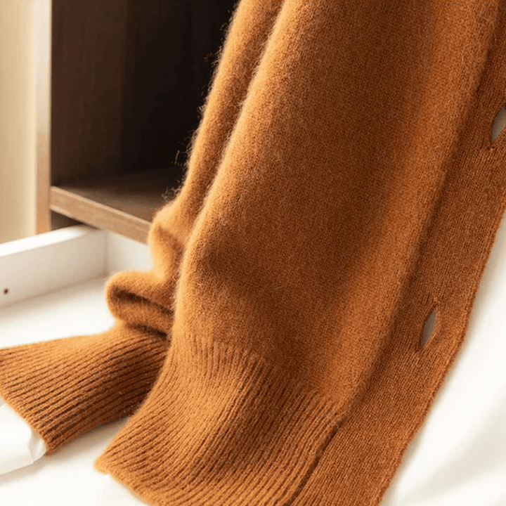 Damen Langarm Cardigan mit Stehkragen und Rippbündchen