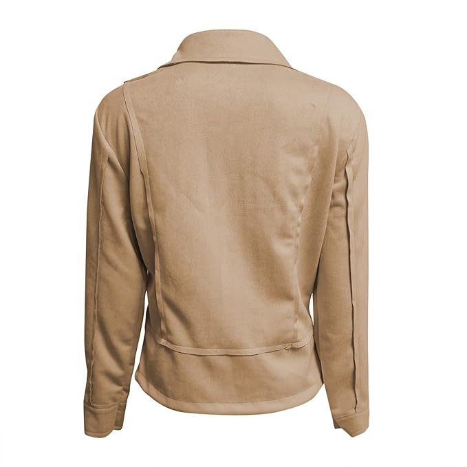 Damen Langarmjacke mit Reißverschluss und seitlichen Zip-Taschen