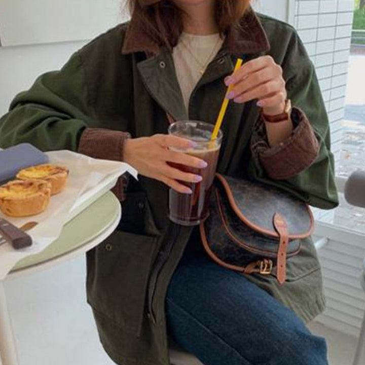 Damen Langarmjacke mit verdecktem Reißverschluss und Pattentaschen