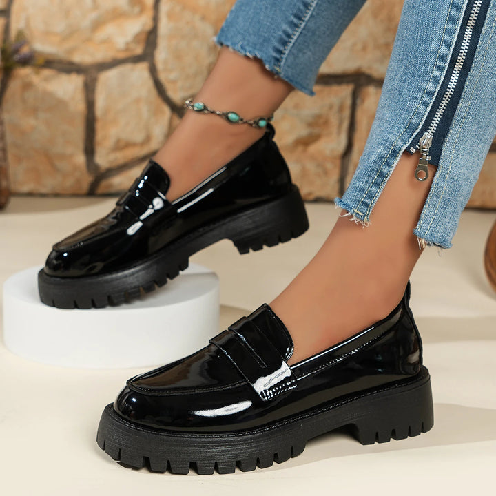 Damen-Loafer mit Profilierter Laufsohle und abgerundeter Zehenpartie