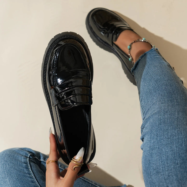 Damen-Loafer mit Profilierter Laufsohle und abgerundeter Zehenpartie